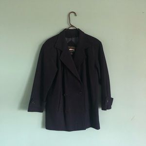Dark Blue Gallery Wool coat